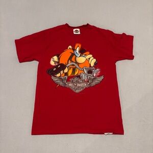 Harley Davidson Looney Tunes T Shirts Mens Small Red Nashville Tennessee